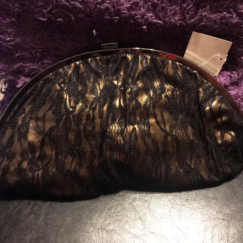 Sultry Black Lace Clutch